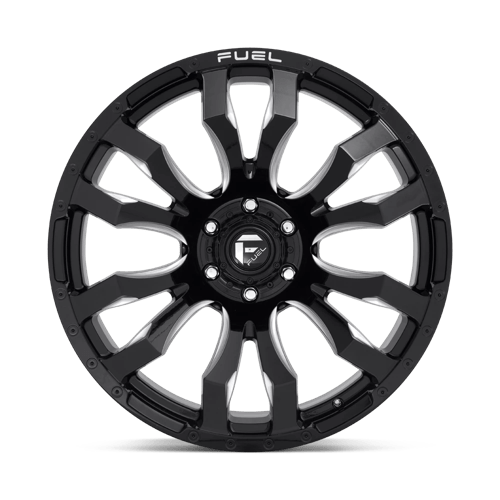 CARBURANT TOUT-TERRAIN D673 BLITZ 18X9 5X127 -12 71.5 NOIR BRILLANT FRAISÉ