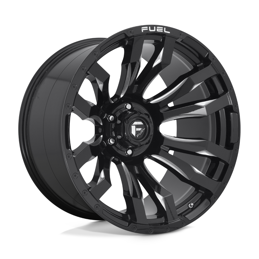 CARBURANT TOUT-TERRAIN D673 BLITZ 22X12 6X139.7 -44 106.1 NOIR BRILLANT FRAISÉ