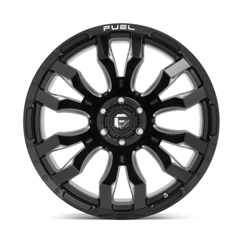 CARBURANT TOUT-TERRAIN D673 BLITZ 22X12 6X139.7 -44 106.1 NOIR BRILLANT FRAISÉ