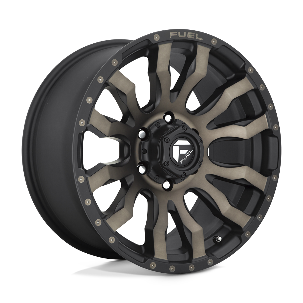 CARBURANT TOUT-TERRAIN D674 BLITZ 22X10 8X165.1 -18 125.1 NOIR MAT DOUBLE TEINTE FONCÉE