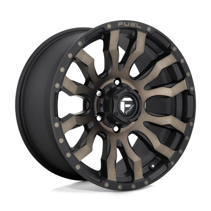 CARBURANT TOUT-TERRAIN D674 BLITZ 22X10 8X165.1 -18 125.1 NOIR MAT DOUBLE TEINTE FONCÉE
