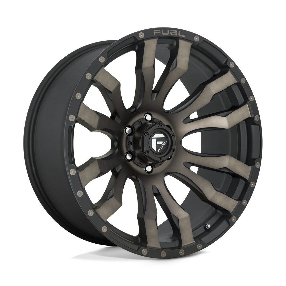 CARBURANT TOUT-TERRAIN D674 BLITZ 22X10 6X139.7 -18 106.1 NOIR MAT DOUBLE TEINTE FONCÉE