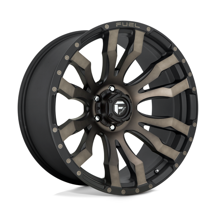 FUEL OFF ROAD D674 BLITZ 22X10 6X135 -18 87.1 NOIR MAT DOUBLE TEINTE FONCÉE