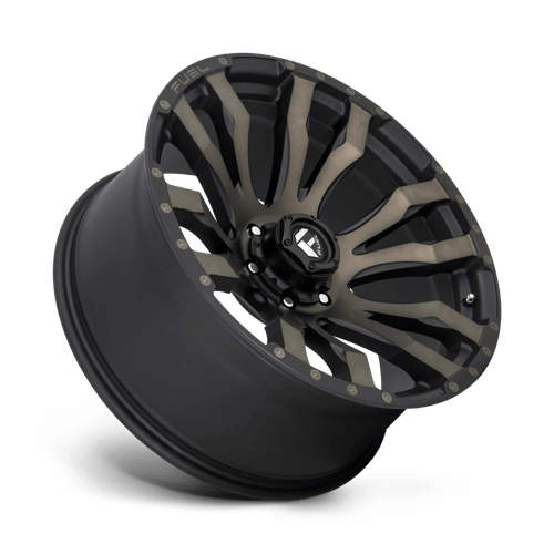 CARBURANT TOUT-TERRAIN D674 BLITZ 22X10 6X139.7 -18 106.1 NOIR MAT DOUBLE TEINTE FONCÉE