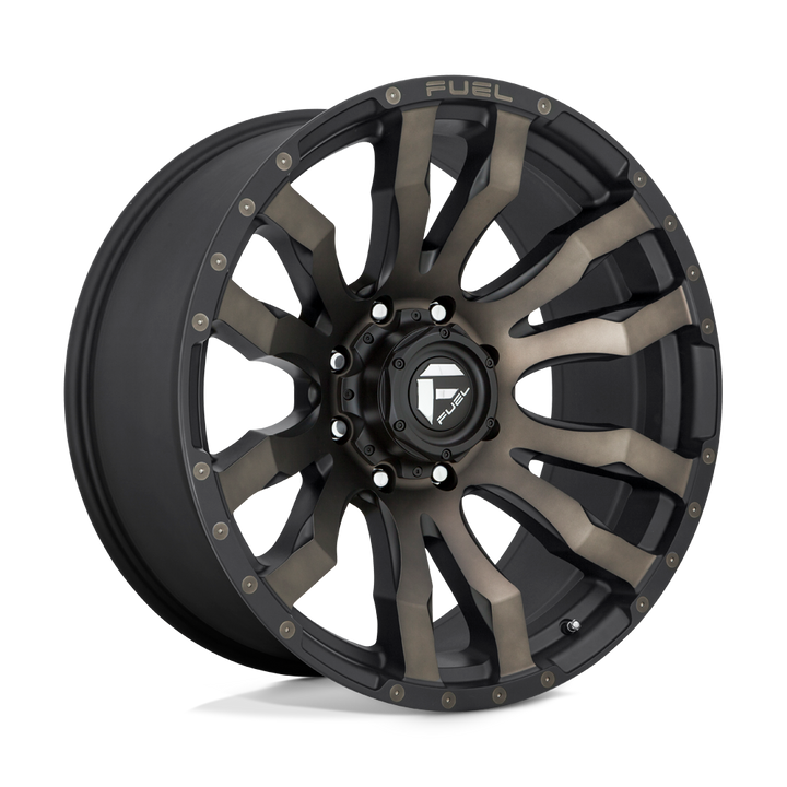 CARBURANT TOUT-TERRAIN D674 BLITZ 22X12 6X139.7 -44 106.1 NOIR MAT DOUBLE TEINTE FONCÉE
