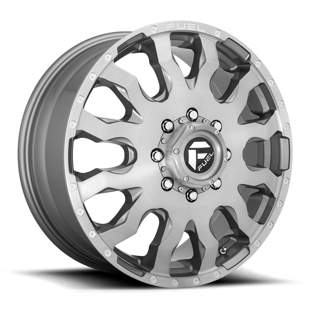 CARBURANT TOUT-TERRAIN D693 BLITZ 20X8,25 8X200 105 142 GUN METAL BROSSÉ TEINTÉ CLAIRE
