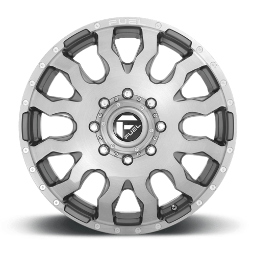 CARBURANT TOUT-TERRAIN D693 BLITZ 20X8,25 8X200 105 142 GUN METAL BROSSÉ TEINTÉ CLAIRE
