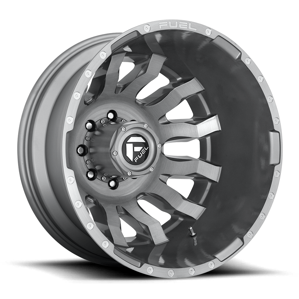 CARBURANT TOUT-TERRAIN D693 BLITZ 20X8.25 8X200 -202 142 GUN METAL BROSSÉ TEINTÉ CLAIRE
