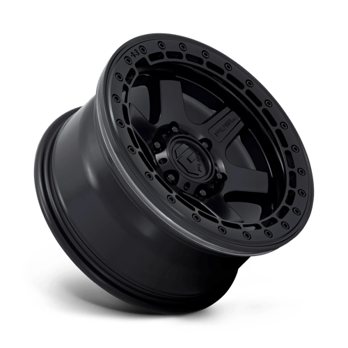 FUEL OFF-ROAD D122 BLOCK BEADLOCK 17X8.5 6X139.7 0 106.1 NOIR MAT AVEC ANNEAU NOIR MAT