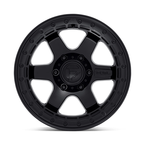 FUEL OFF-ROAD D122 BLOCK BEADLOCK 17X8.5 6X139.7 0 106.1 NOIR MAT AVEC ANNEAU NOIR MAT