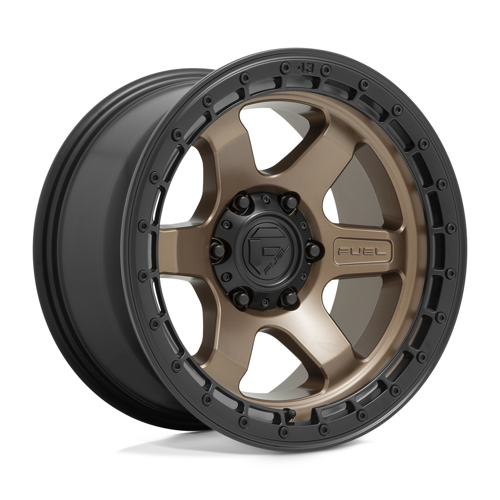 CARBURANT TOUT-TERRAIN D751 BLOC 18X9 6X120 20 67.06 BRONZE MAT AVEC ANNEAU NOIR