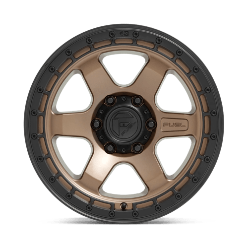 CARBURANT TOUT-TERRAIN D751 BLOC 17X9 6X135 1 87.1 BRONZE MAT AVEC ANNEAU NOIR