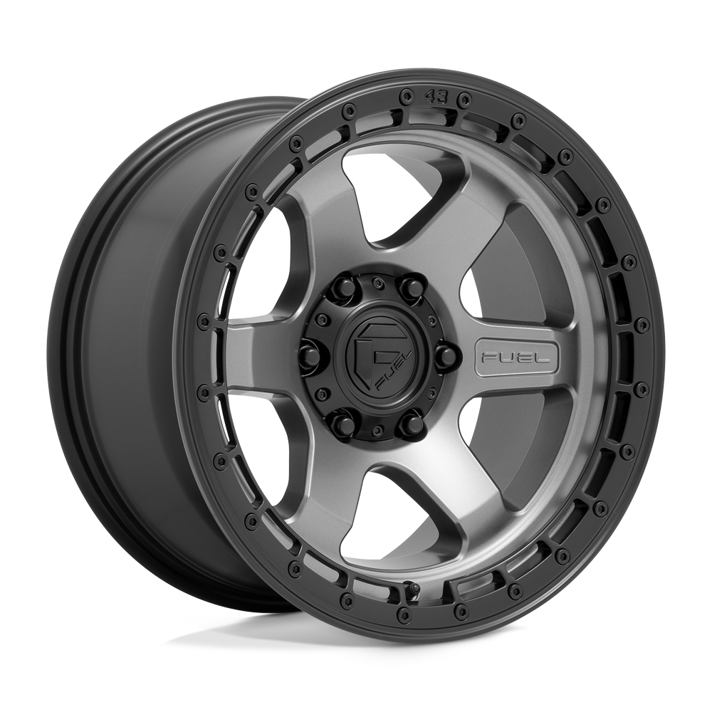 Fuel Off-Road D752 Block 17x9 6x135 1 87.1 Matte Gunmetal Black Ring
