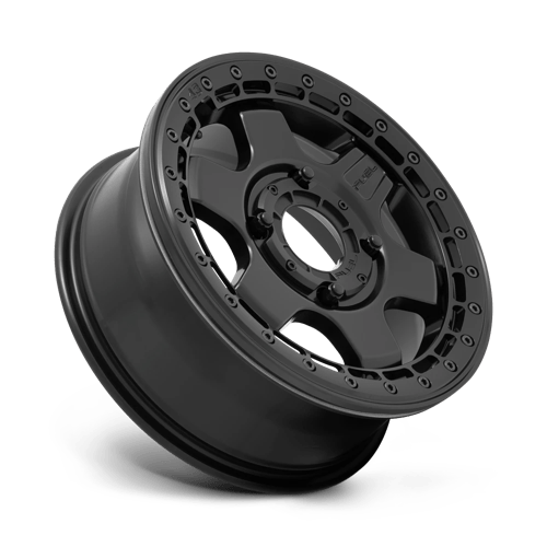 FUEL UTV OFF-ROAD D922 BLOCK BEADLOCK 15X6 4X156 38 132 MATTE BLACK WITH BLACK RING