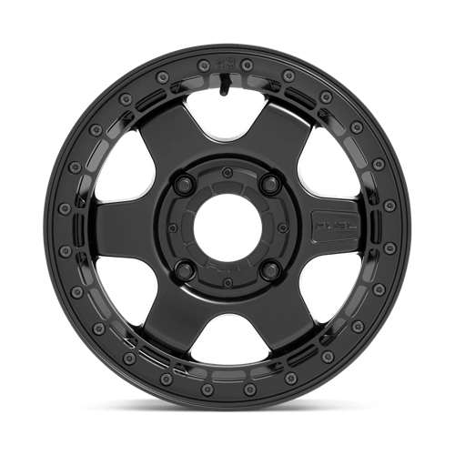 FUEL UTV OFF-ROAD D922 BLOCK BEADLOCK 15X6 4X156 38 132 MATTE BLACK WITH BLACK RING