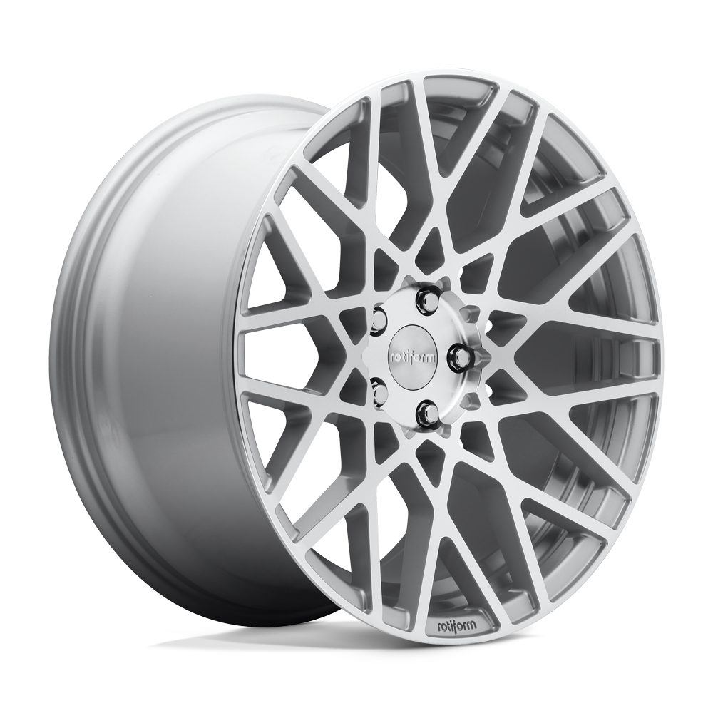 Rotiform 1pc R110 Blq 19x8.5 5x114.3 38 72.56 Gloss Silver Machined