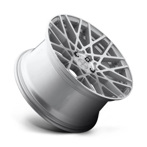 Rotiform 1pc R110 Blq 18x8.5 5x114.3 38 72.56 Gloss Silver Machined
