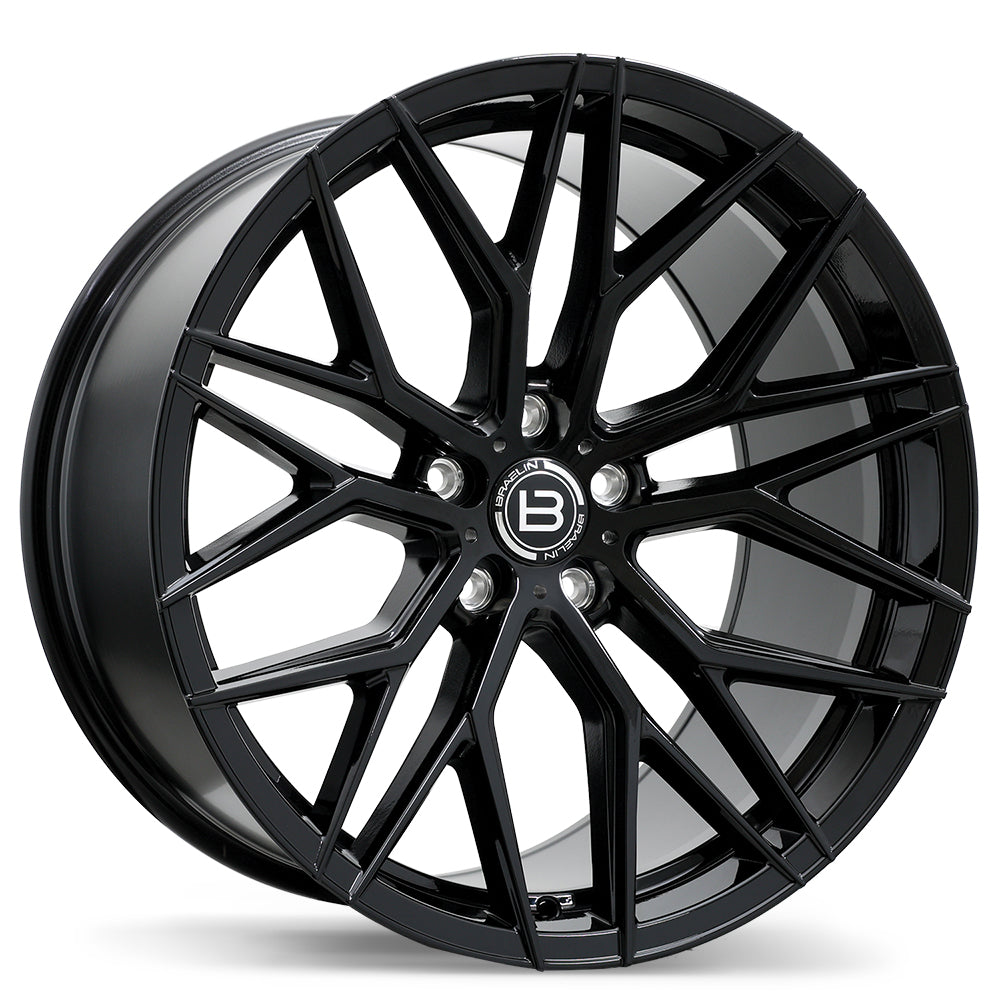 Braelin BR10 20x10.5 5x120mm +30 63.4mm Gloss Black