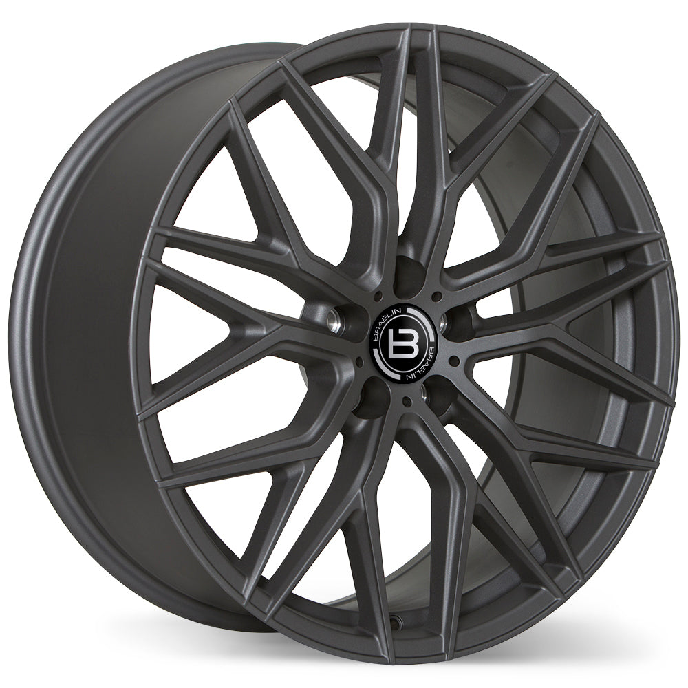 Braelin BR10 20x9.0 5x120mm +25 63.4mm Matte Graphite