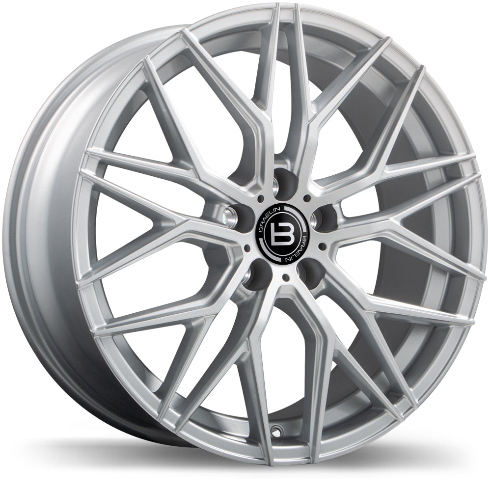 Braelin BR10 20x9.0 5x120mm +38 63.4mm Gloss Silver