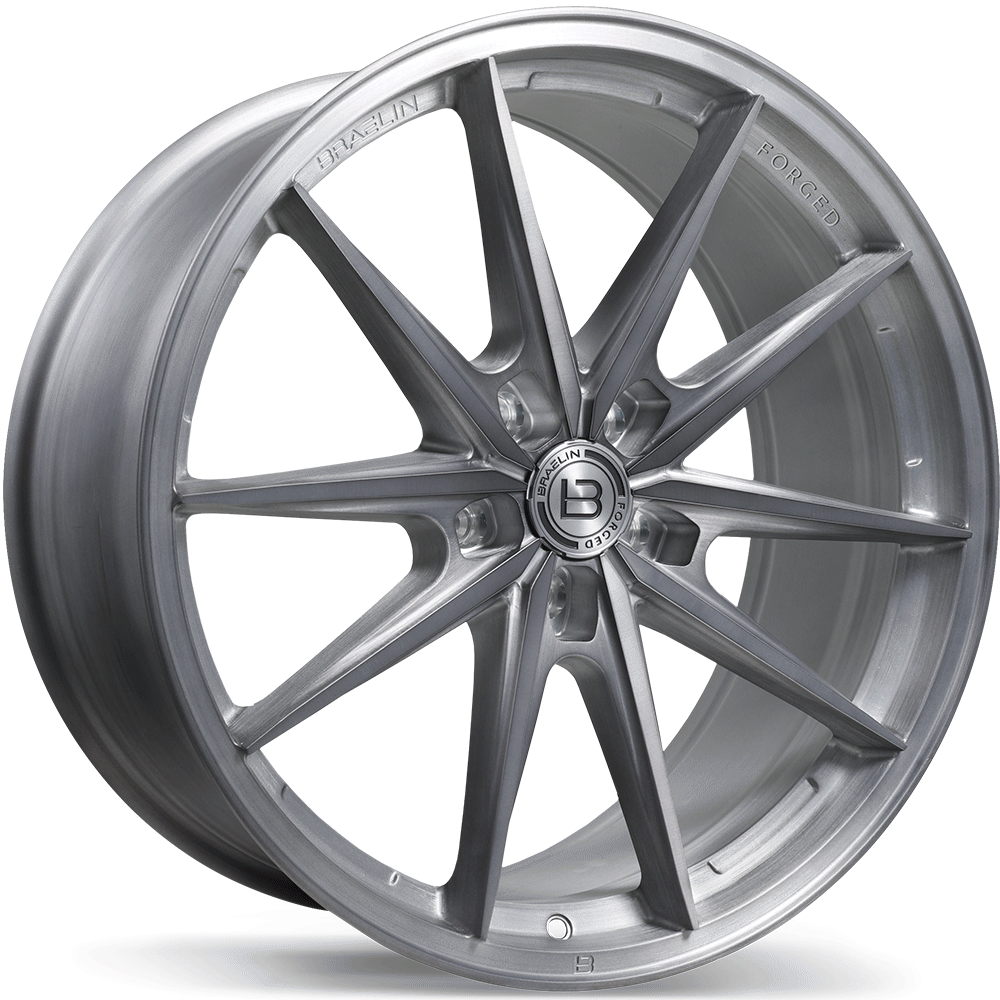 Braelin BRF1 20x10.5 5x130mm +45 66.5mm Brushed Matte Carbon Grey