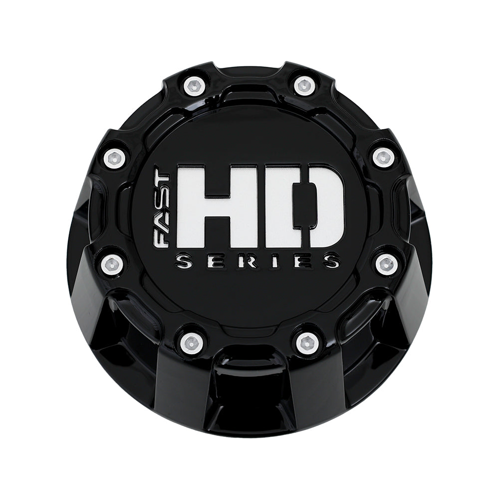 Gloss Black Cap With Gloss Silver Hardware And Silver Fast HD Series Logo - C-1015PF33BQF