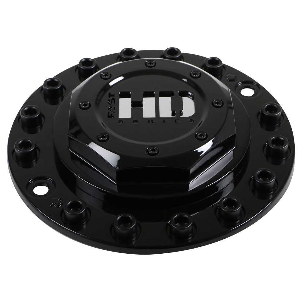 Black Cap With Black Hardware And Chrome Fast HD Series Logo - C-2200PF0BCF-1