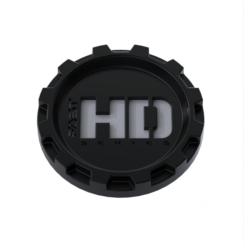 Satin Black Cap with Grey Fast HD Series Logo - C-610PF12BVF