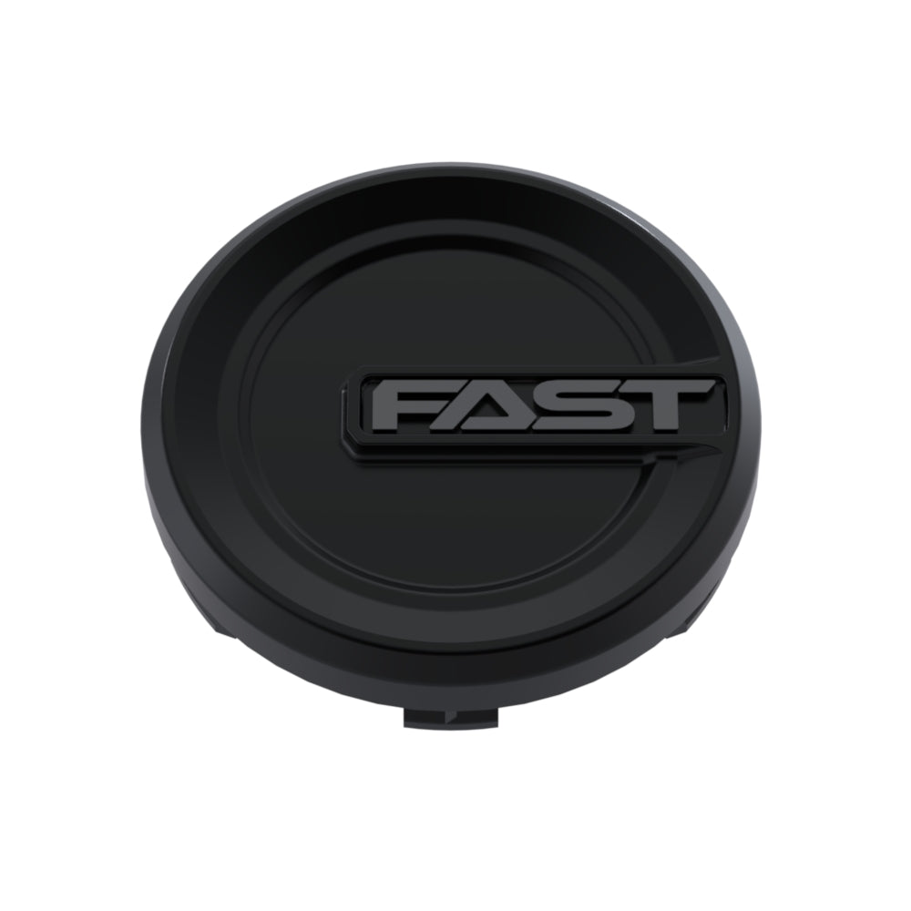 Satin Black Cap with Dark Grey logo - C-666PD11BVF