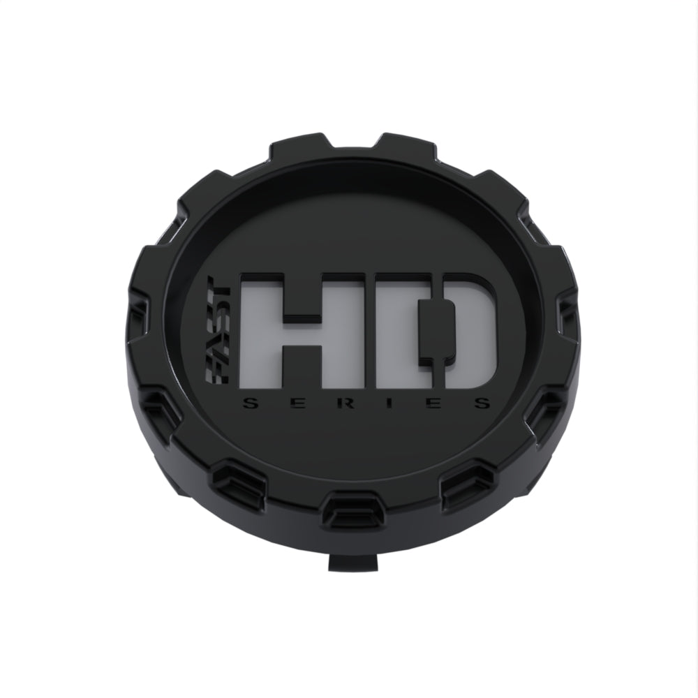 Satin Black Cap with Silver Fast HD Series Logo - C-700PF18FQF-1