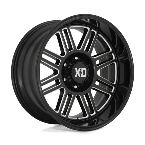 XD Wheels Xd850 Cage 20x10 6x139.7 -18 106.1 Noir Brillant Fraisé