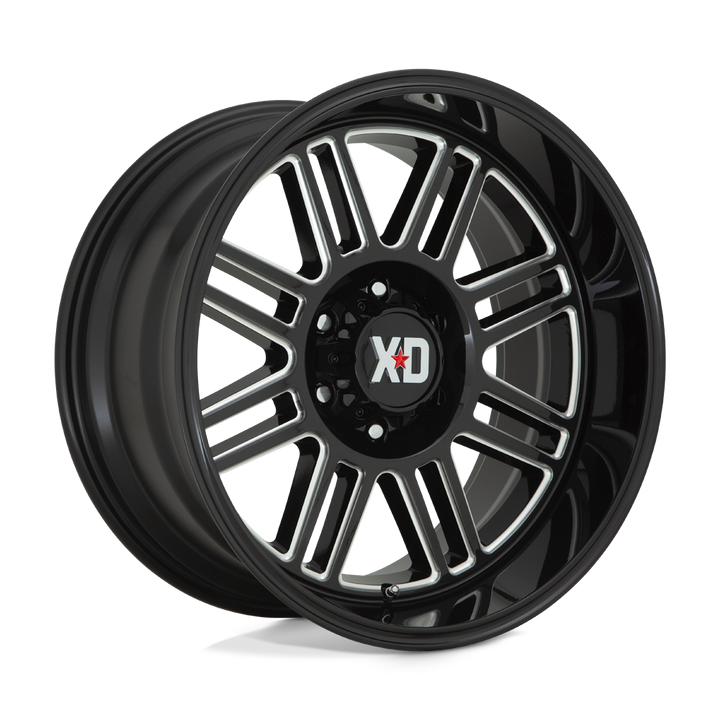 XD Wheels Xd850 Cage 20x9 8x165.1 0 125.1 Noir Brillant Fraisé