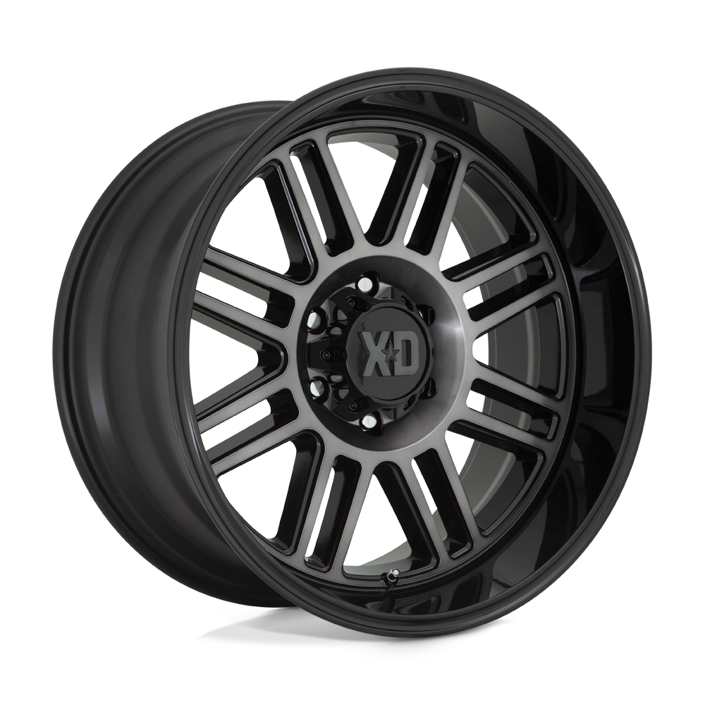 XD Wheels Xd850 Cage 20x10 6x139.7 -18 106.1 Noir Brillant Avec Teinte Grise