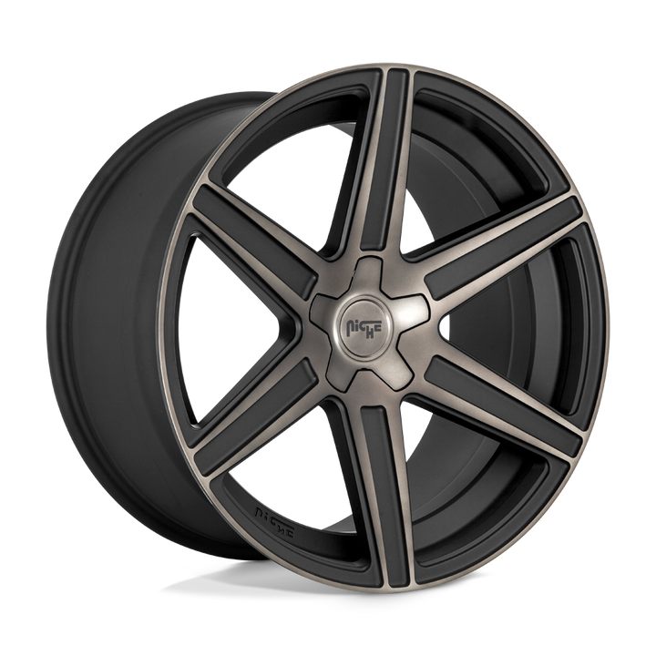 Niche 1pc M236 Carina 20x10.5 5x112 40 66.56 Mat Usiné Double Teinte Foncé