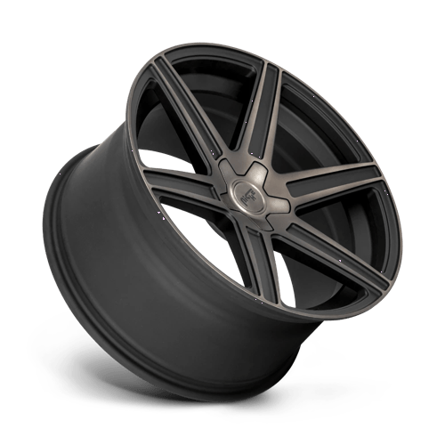 Niche 1pc M236 Carina 24x10 5x139.7 25 78.1 Matte Machined Double Dark Tint