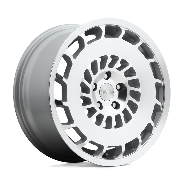 Rotiform 1pc R135 Ccv 19x8.5 5x112 45 66.56 Gloss Silver Machined