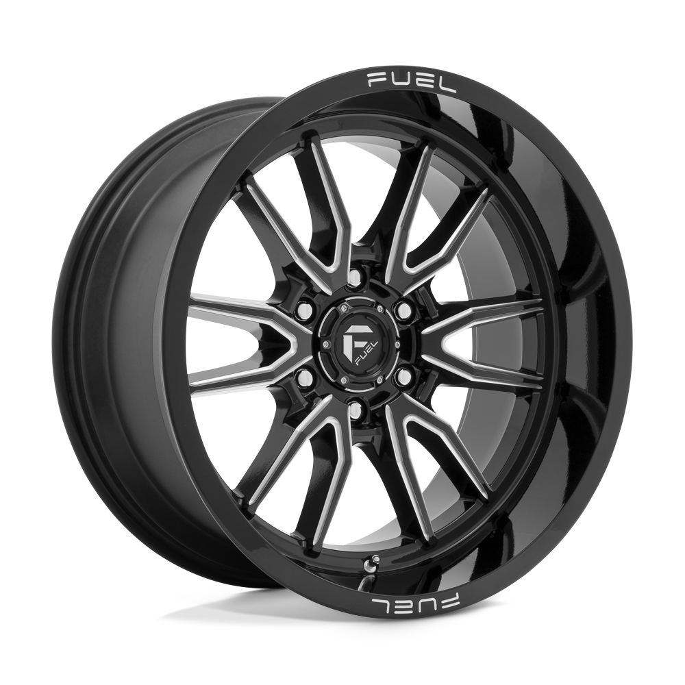 CARBURANT TOUT-TERRAIN D761 CLASH 20X10 6X135 -18 87.1 NOIR BRILLANT FRAISÉ