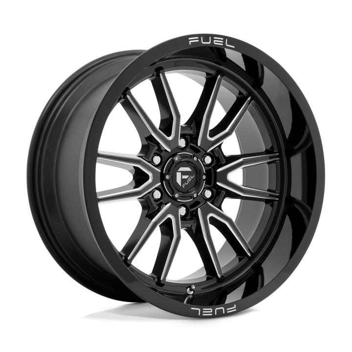 CARBURANT TOUT-TERRAIN D761 CLASH 20X10 6X135 -18 87.1 NOIR BRILLANT FRAISÉ