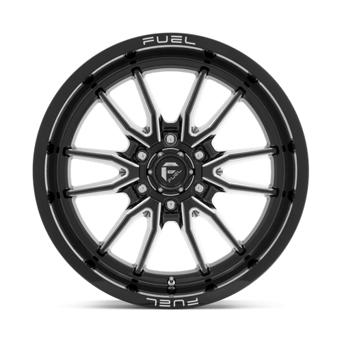 CARBURANT TOUT-TERRAIN D761 CLASH 20X9 6X135 1 87.1 NOIR BRILLANT FRAISÉ