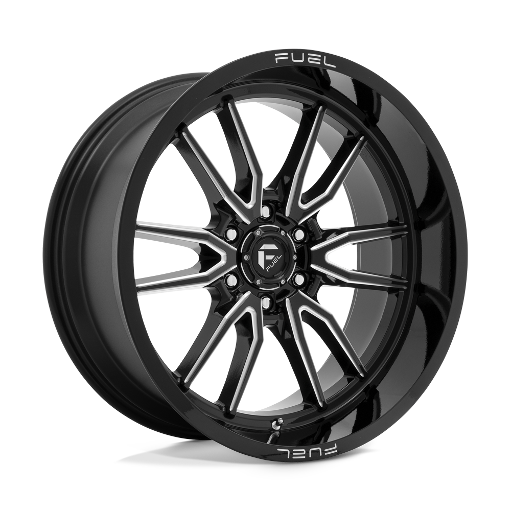 CARBURANT TOUT-TERRAIN D761 CLASH 22X10 6X139.7 -18 106.1 NOIR BRILLANT FRAISÉ