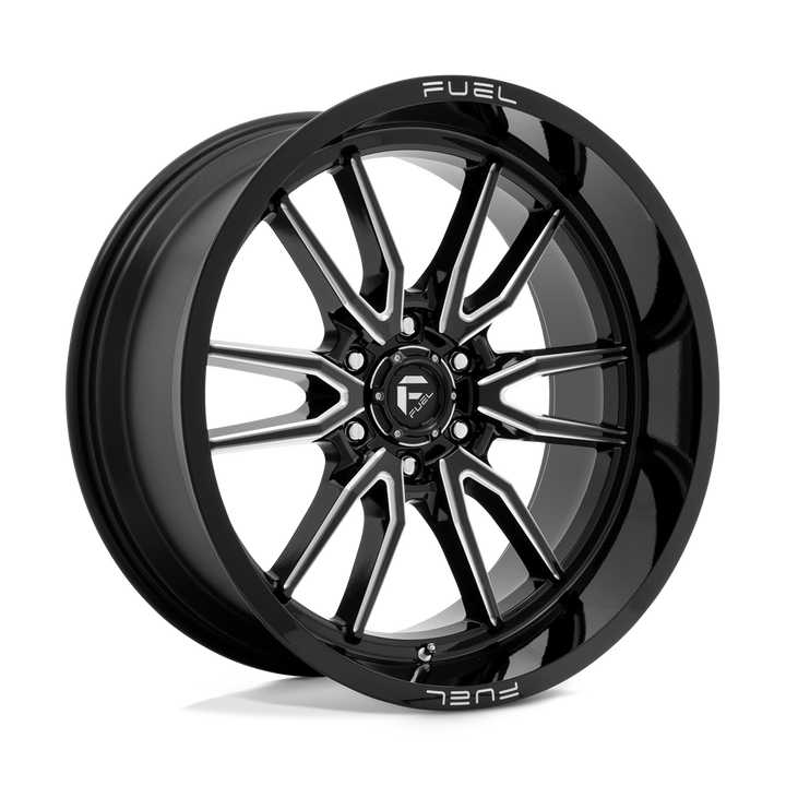 CARBURANT TOUT-TERRAIN D761 CLASH 22X10 6X135 -18 87.1 NOIR BRILLANT FRAISÉ