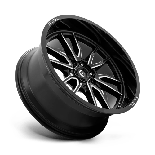 CARBURANT TOUT-TERRAIN D761 CLASH 22X10 6X139.7 -18 106.1 NOIR BRILLANT FRAISÉ