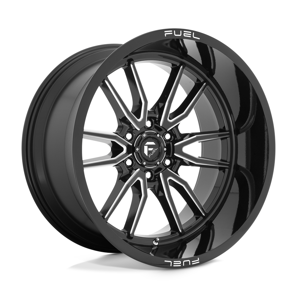 CARBURANT TOUT-TERRAIN D761 CLASH 22X12 6X135 -44 87.1 NOIR BRILLANT FRAISÉ