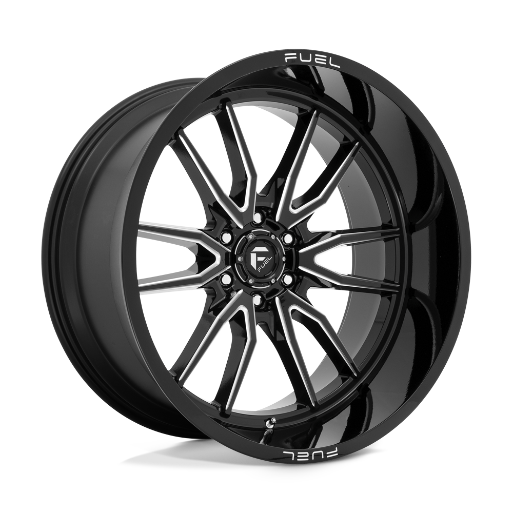 CARBURANT TOUT-TERRAIN D761 CLASH 24X12 6X139.7 -44 106.1 NOIR BRILLANT FRAISÉ