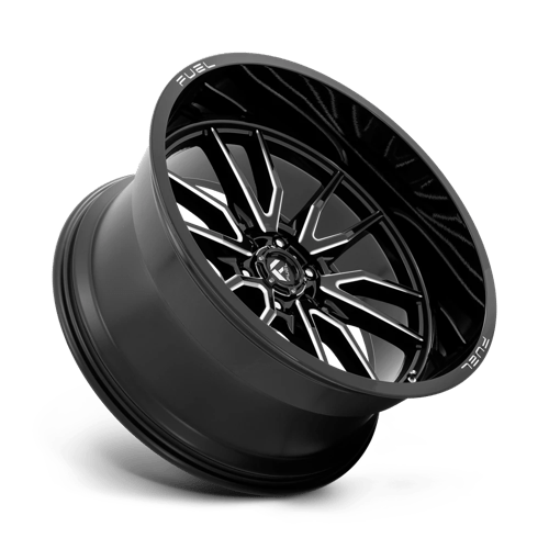 CARBURANT TOUT-TERRAIN D761 CLASH 24X12 6X139.7 -44 106.1 NOIR BRILLANT FRAISÉ