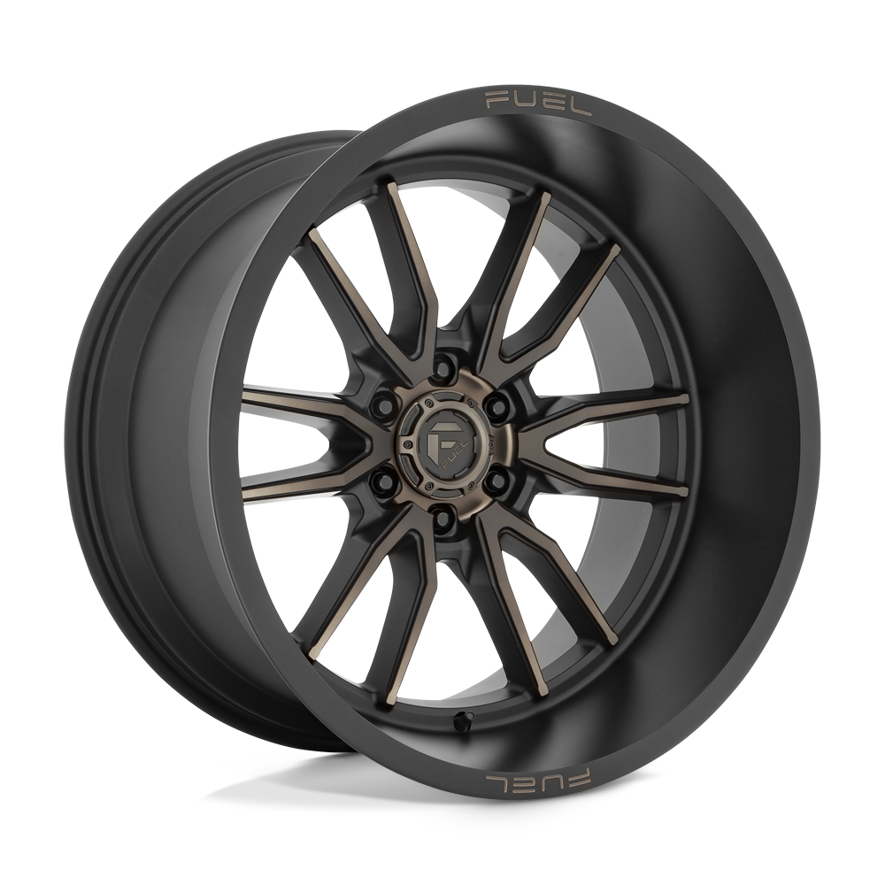 FUEL OFF-ROAD D762 CLASH 22X12 6X135 -44 87.1 NOIR MAT DOUBLE TEINTE FONCÉE