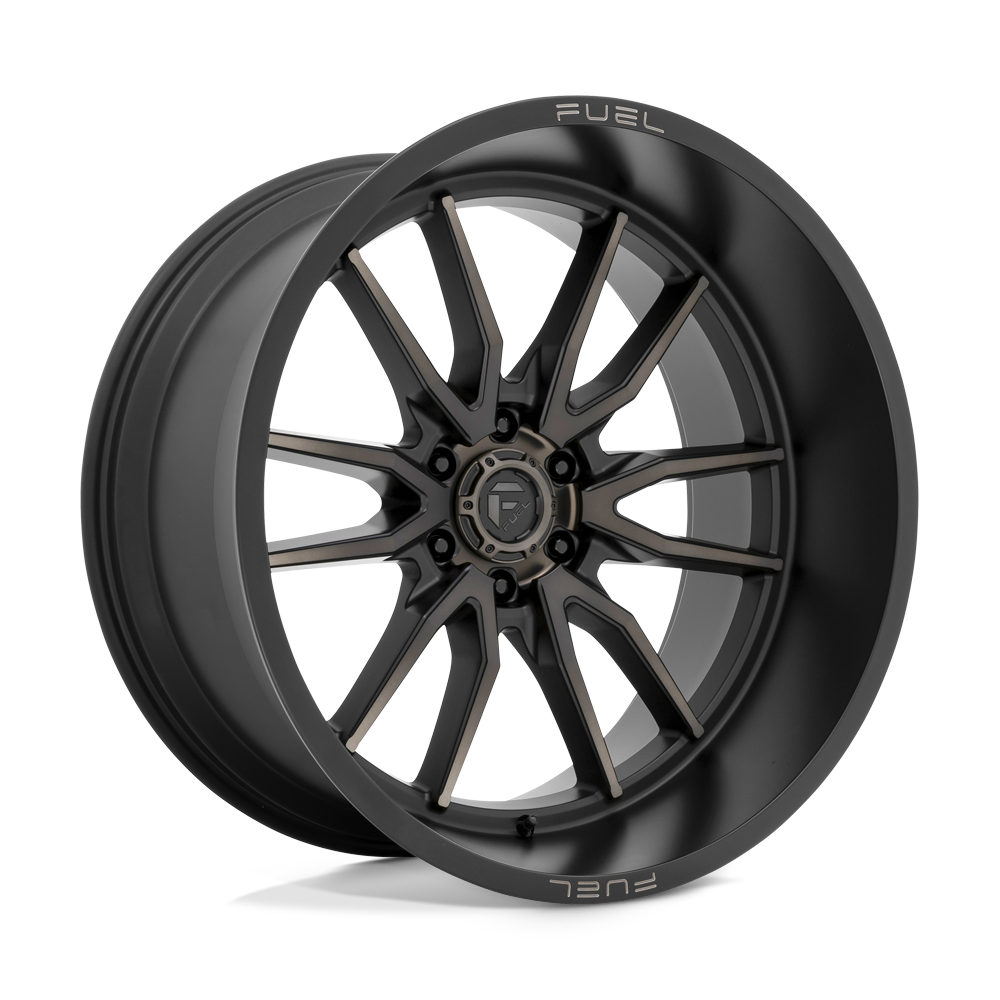 FUEL OFF-ROAD D762 CLASH 24X12 6X135 -44 87.1 NOIR MAT DOUBLE TEINTE FONCÉE