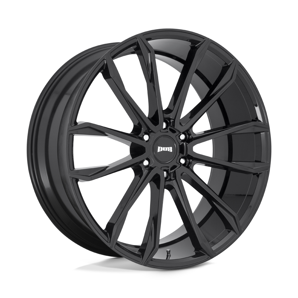 Dub 1pc S253 Clout 24x10 6x135 30 87.1 Noir Brillant