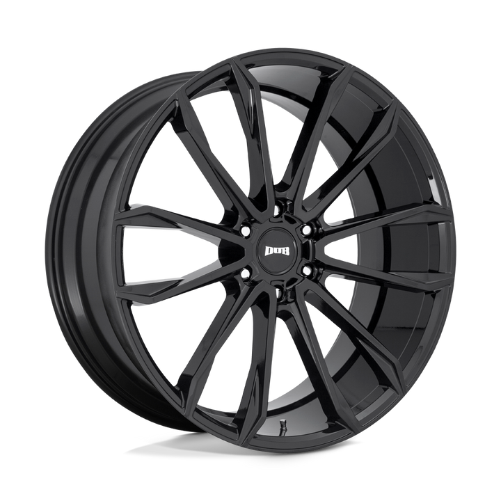 Dub 1pc S253 Clout 24x10 6x135 30 87.1 Noir Brillant