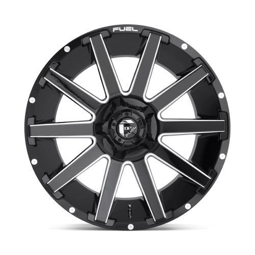 CARBURANT TOUT-TERRAIN D615 CONTRA 18X9 5X139.7 / 5X150 1 110.1 NOIR BRILLANT FRAISÉ